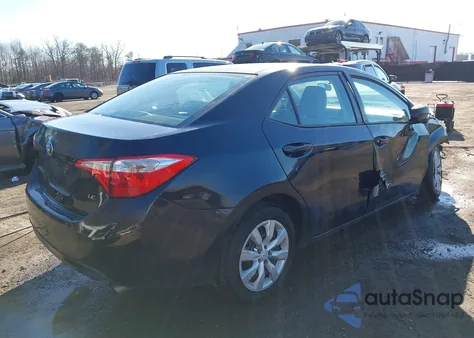 2015 Toyota Corolla Le z USA, uszkodzony, nr VIN 2T1BURHE2FC244426